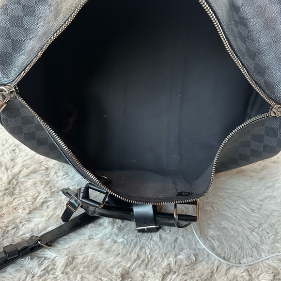 LOUIS VUITTON Damier Graphite Keepall Bandouliere 45 - Picture 3 of 14